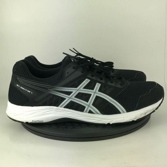 Asics Gel-Contend 5 Black/White Athletic Running Shoes 1011A256 Men's Size 14 - Picture 4 of 12